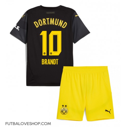 Dres Borussia Dortmund Julian Brandt #10 Preč pre deti 2024-25 Krátky Rukáv (+ trenírky)